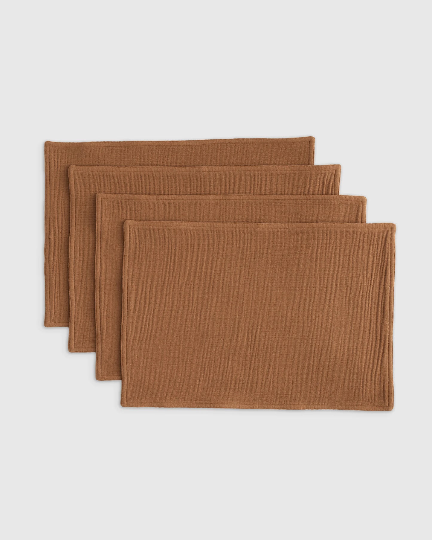 Organic Cotton Gauze Placemats - One Size / Chocolate