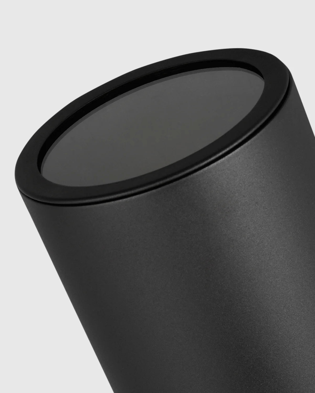 Outdoor Aluminum Cylinder Wall Sconce - One Size / Black
