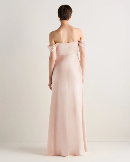 Aurora Stretch Satin Convertible Dress - 0 / Garden Sage Green