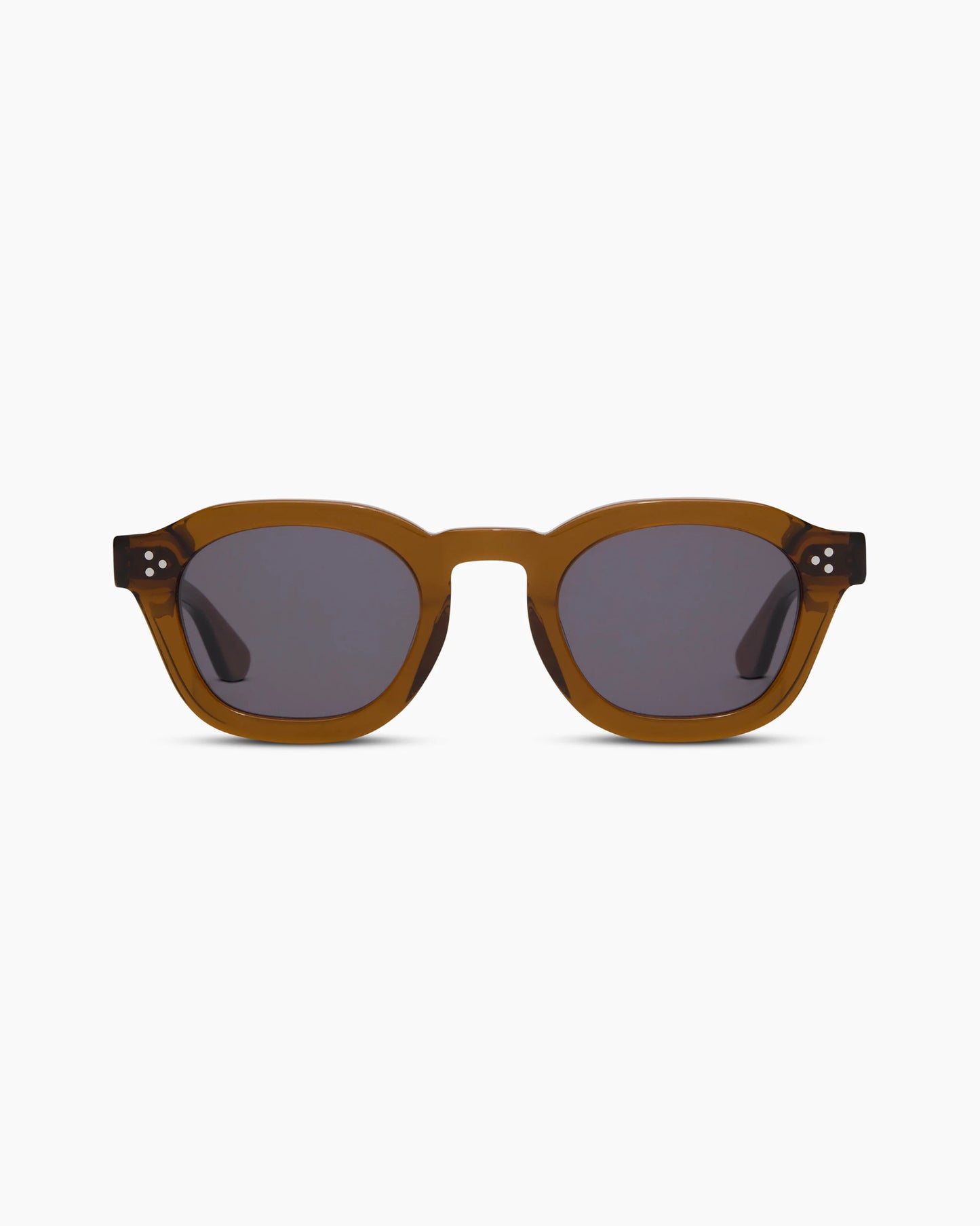 Maldives Polarized Acetate Sunglasses - One Size / Clear Spice with Grey lens