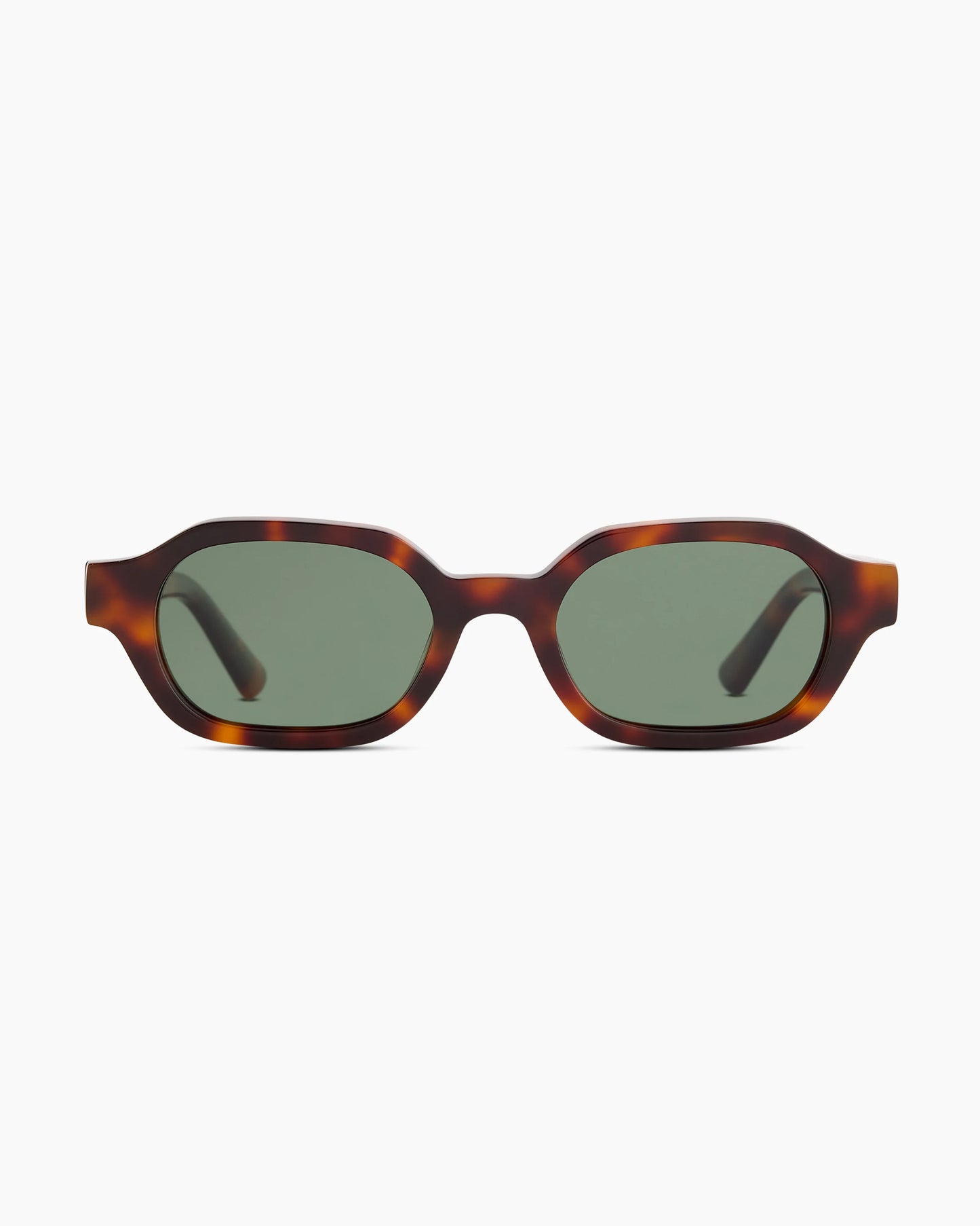 Sardinia Polarized Acetate Sunglasses - One Size / Black with Green lens