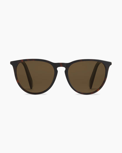 Emily Polarized Acetate Sunglasses - One Size / Tortoise with Brown lens