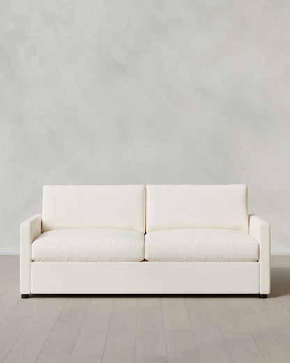 Brennan Sleeper Sofa in Performance Chenille Linen Blend - Queen / Snow