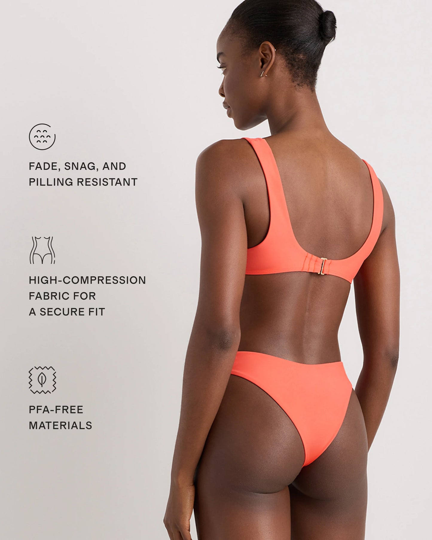 Italian High-Leg Bikini Bottom - XS / Mocha Midi Dot