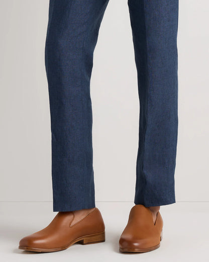 Crafted Leather Slip-On Loafer - 7 / Caramel