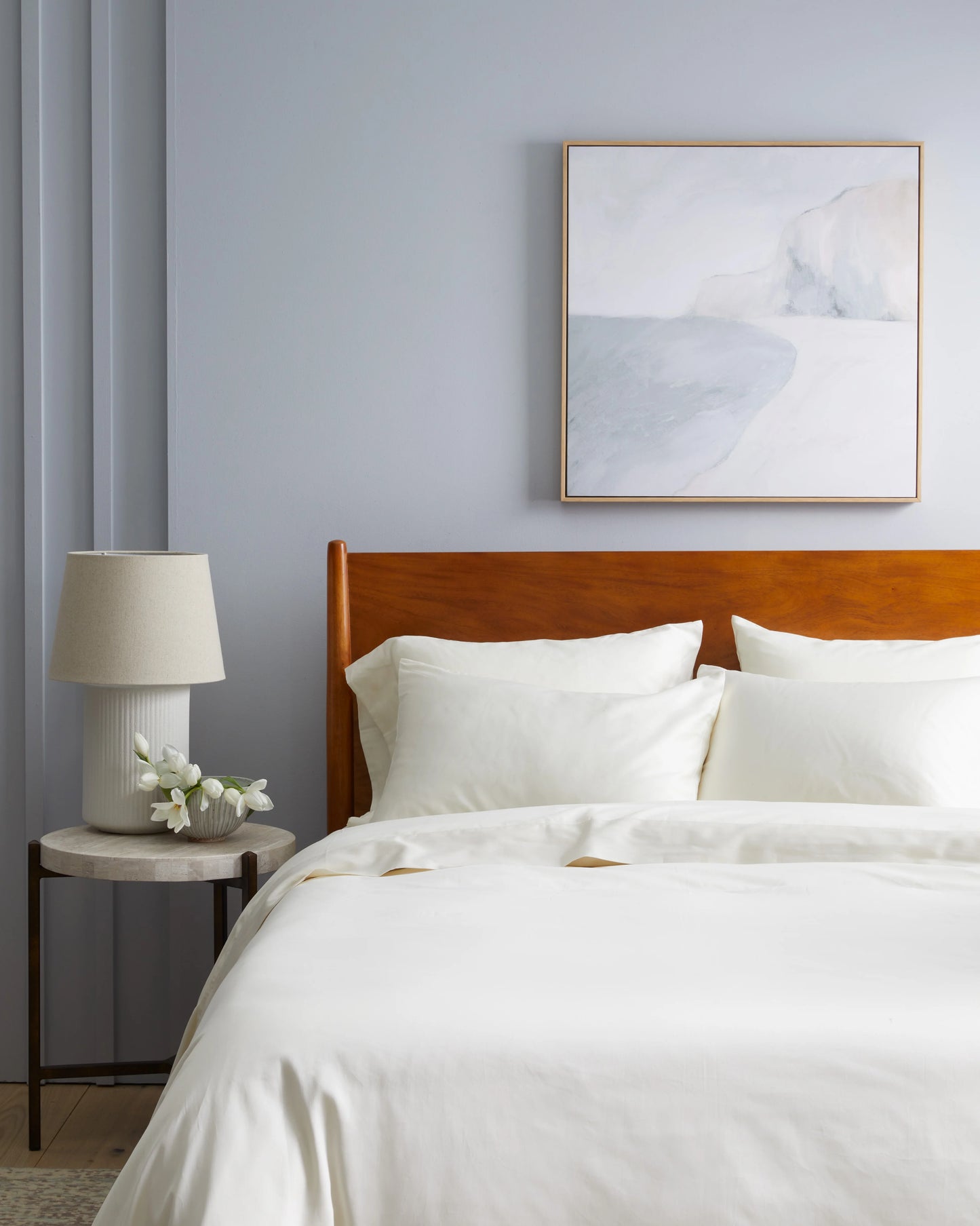 Luxury Organic Sateen Duvet Cover - Twin / Ivory