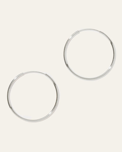 14K Gold Everyday Hoops - One Size / Yellow Gold