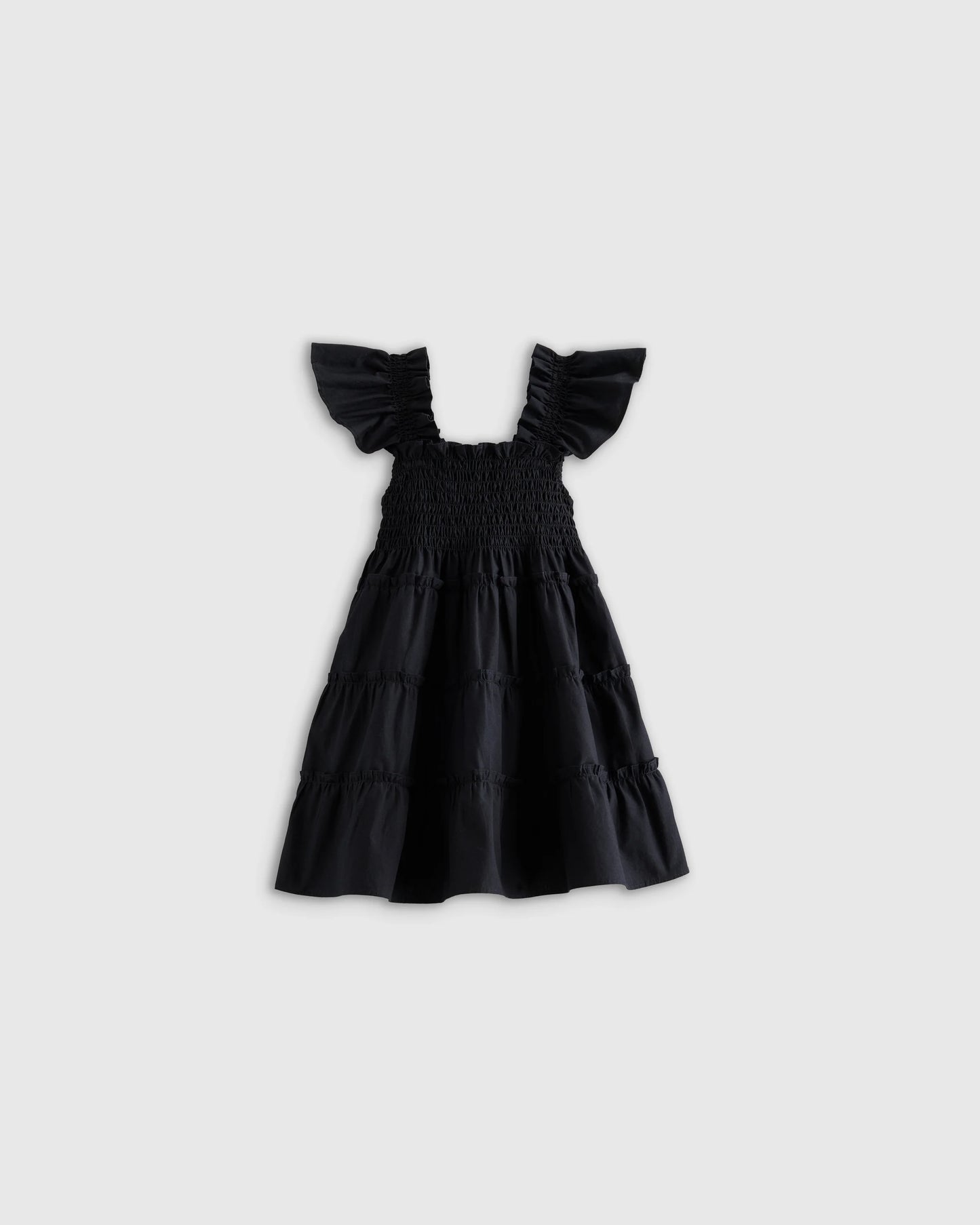 100% Organic Cotton Poplin Smocked Dress - 3-6M / Wisteria Floral