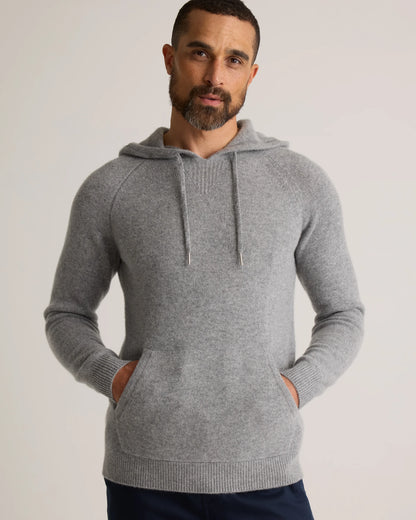 Mongolian Cashmere Pullover Hoodie - XS / Sea Spray Green