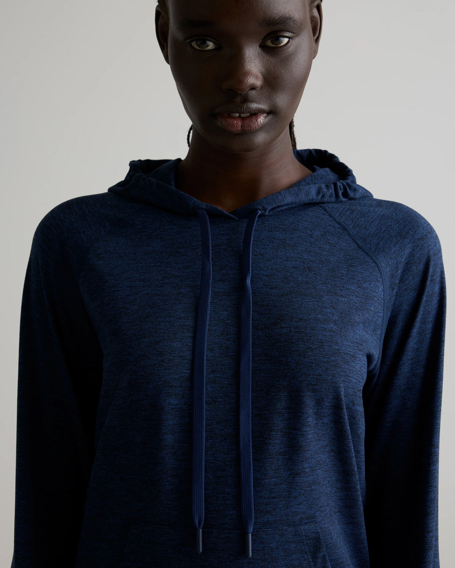 Flowknit Pullover Hoodie - XS / Heather Navy
