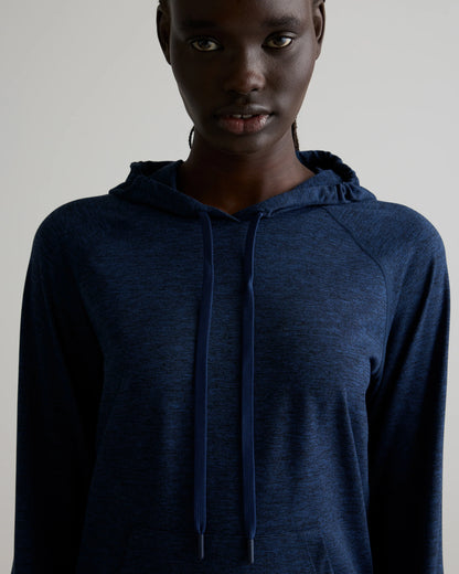 Flowknit Pullover Hoodie - XS / Heather Navy