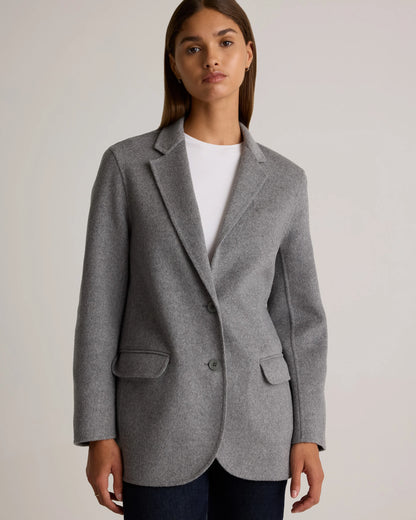 Double-Faced Merino Wool Soft Blazer - XS / Caramel