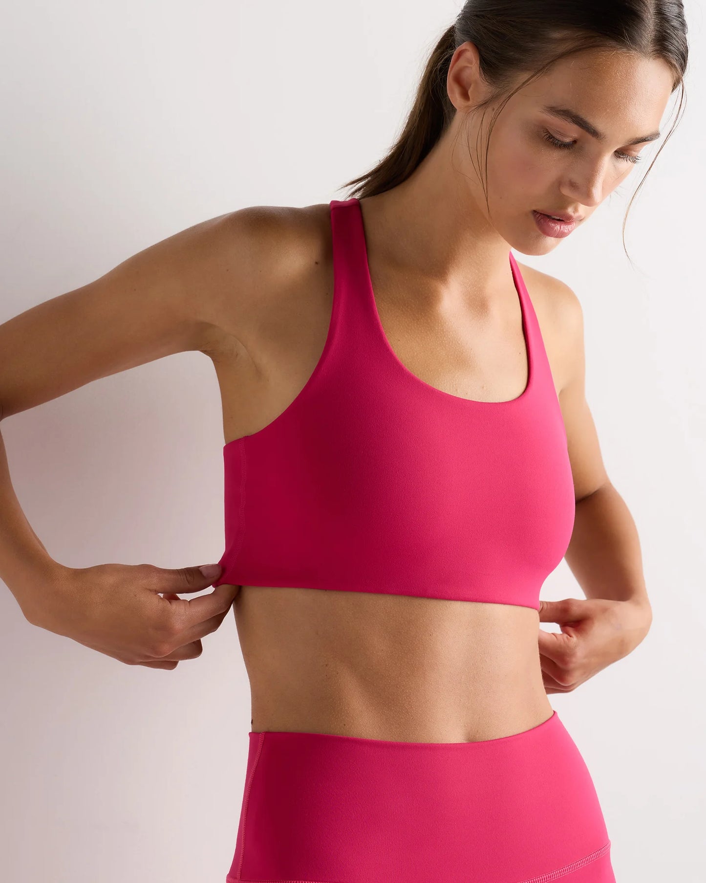 Ultra-Form Scoop Neck Longline Bra - XS / Black Camo