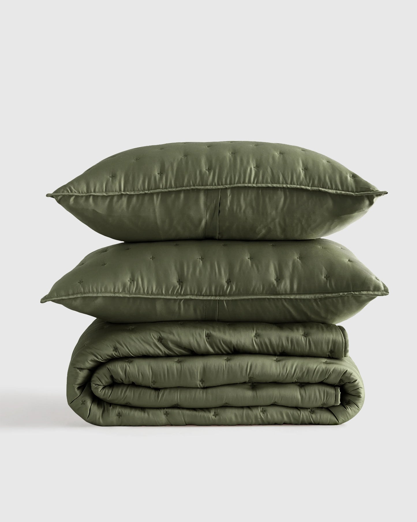 Bamboo Dream Quilt Set - Twin / Sage