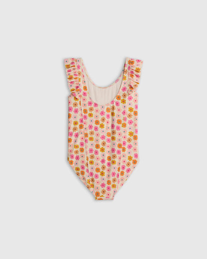 Ruffle One Piece Swimsuit - 6 / Soft Ditsy Floral