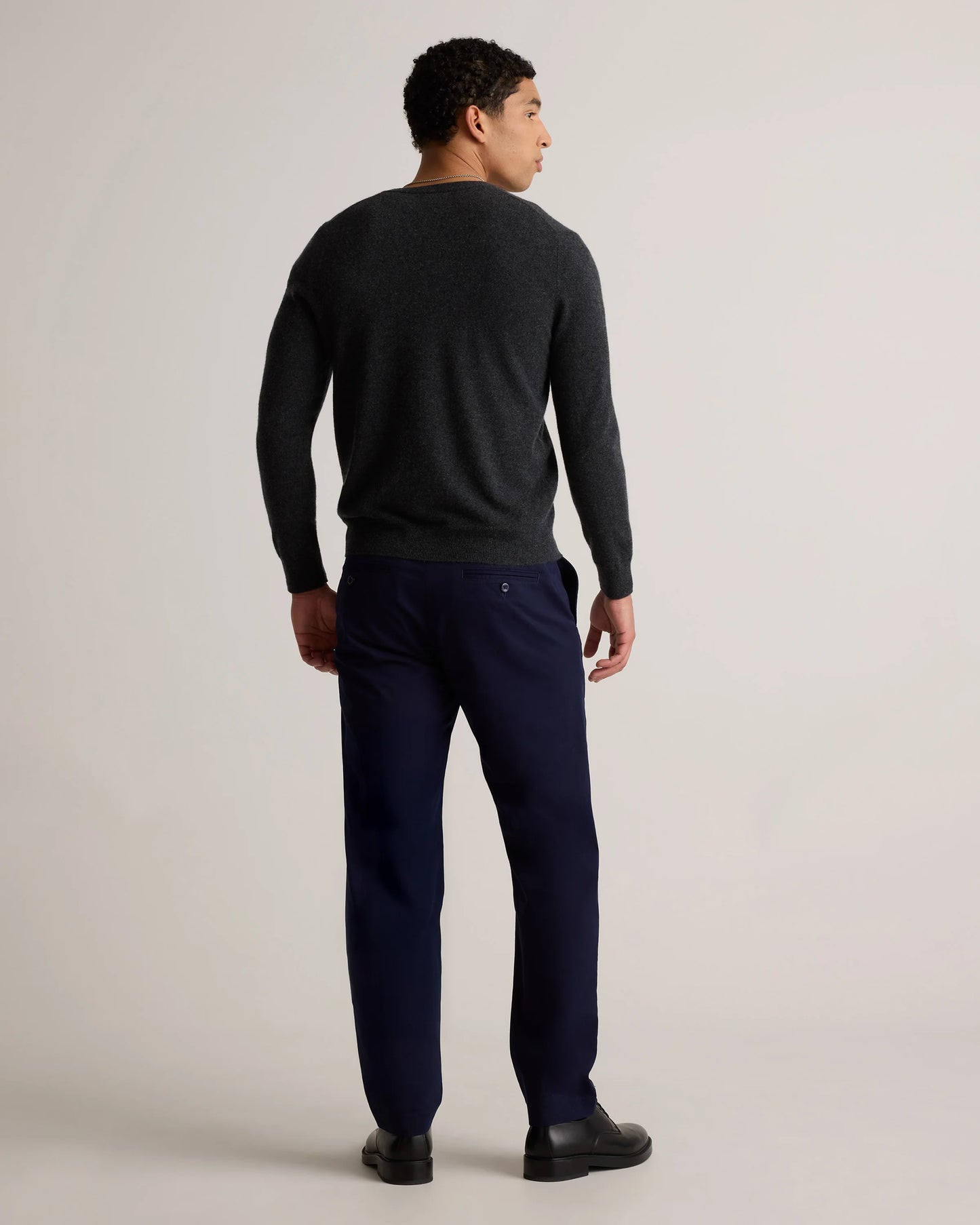 Mongolian Cashmere Cardigan Sweater - S / True Navy