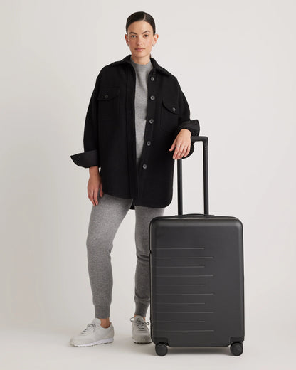 Expandable Medium Check-In Suitcase - One Size / Coastal Cobalt