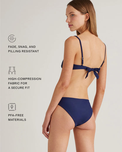 Italian Demi Bikini Top - XS / Deep Navy