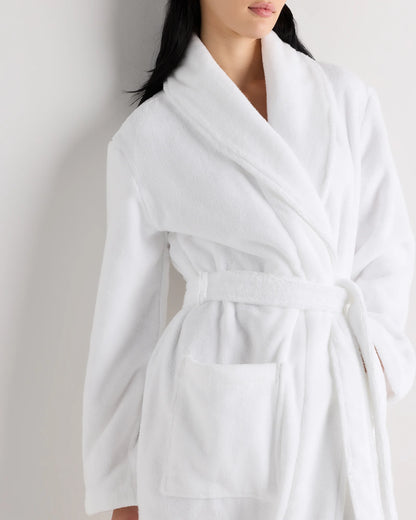 Turkish Cotton Terry Robe - XS / White