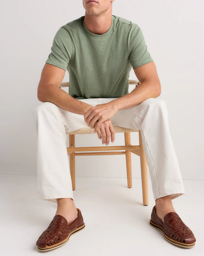 Handcrafted Leather Huarache Sandal - 7 / Brandy
