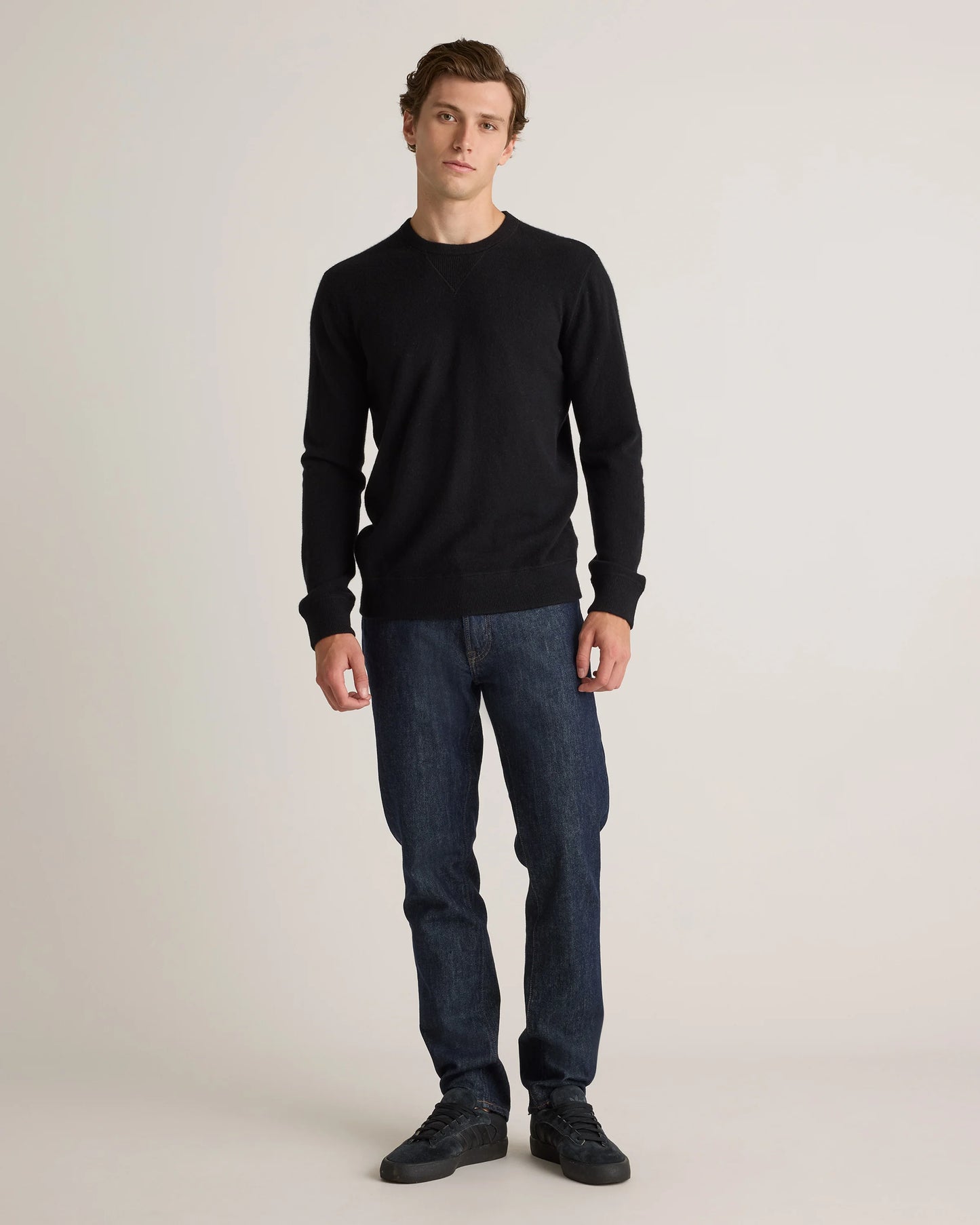 Mongolian Cashmere Sweatshirt - S / Black