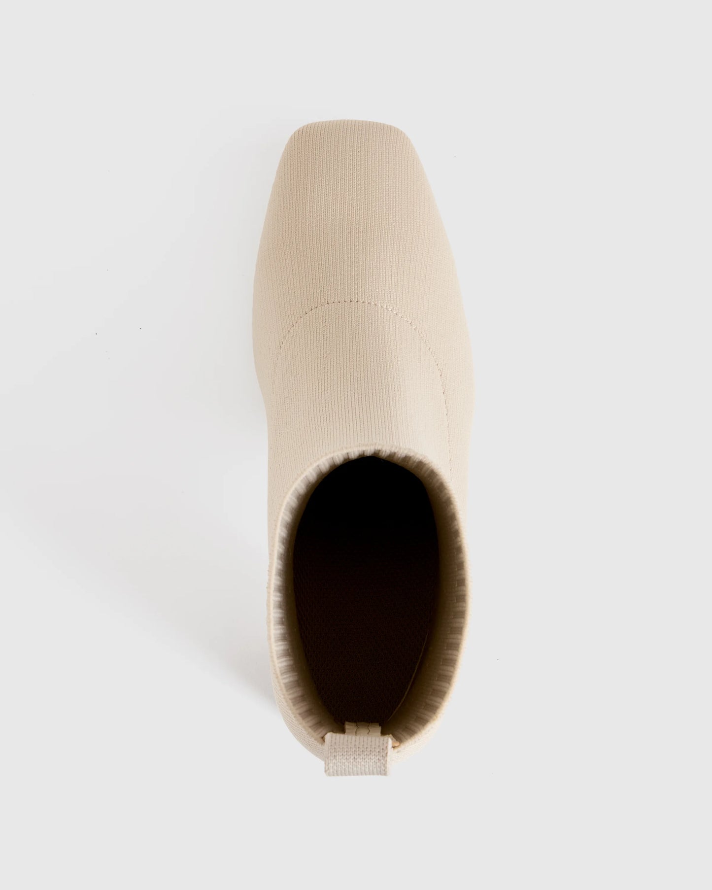 Eco Knit Heeled Bootie - 5 / Almond