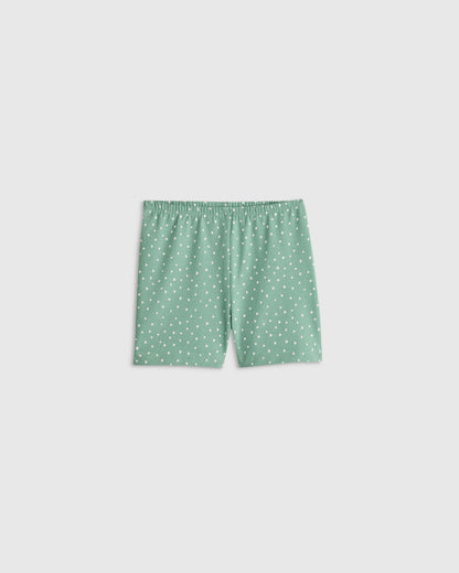 Organic Cotton Cartwheel Shorts - 6 / Soft Rose