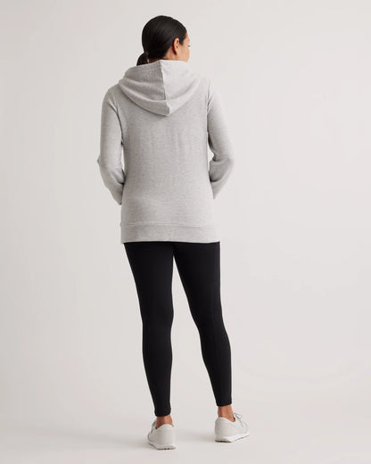 SuperSoft Fleece Maternity & Nursing Hoodie - XS / Off-White