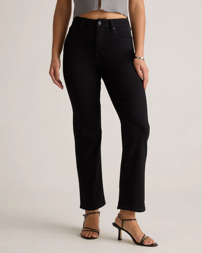 Bella Stretch Straight Jeans - 24 / Twilight Blue Fray