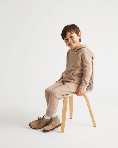 Washable Cashmere Hoodie - 2T / Oatmeal