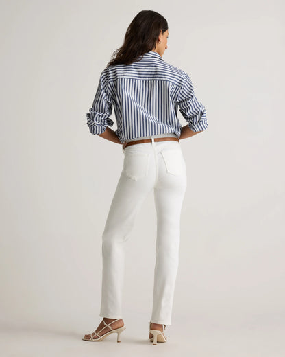 Bella Stretch Straight Jeans - 24 / Twilight Blue Fray