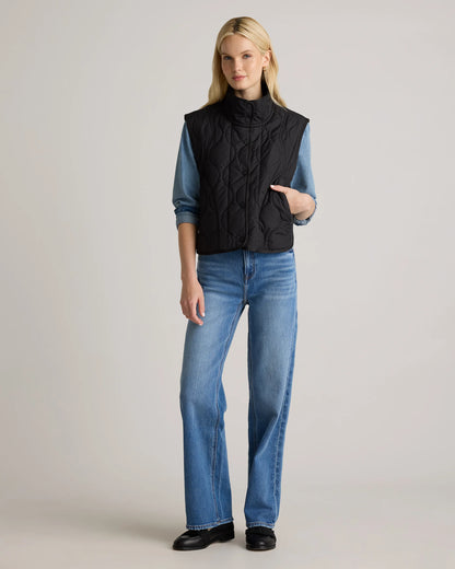 Featherless Quilted Puffer Vest - XS / Verdant Pine