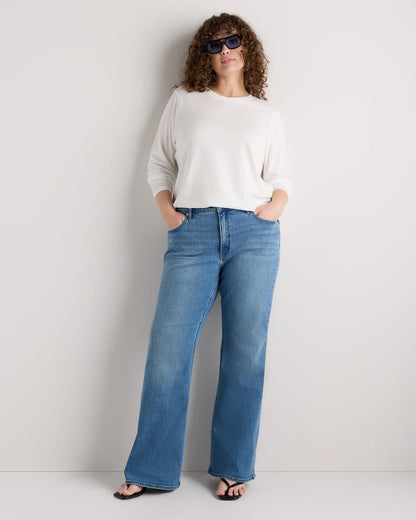 Luna Stretch Flare Jeans - 33 / Seaside Blue