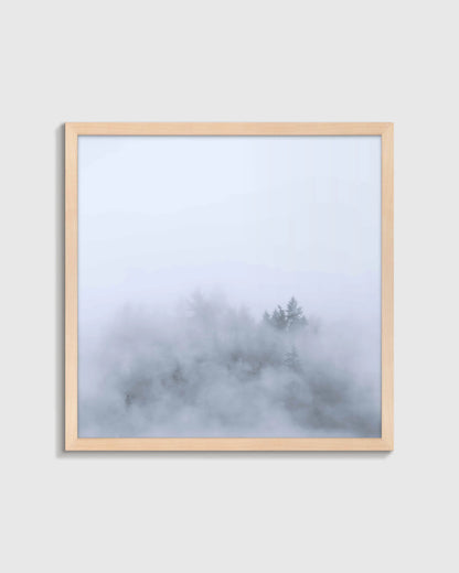 Above the Mist by Laura Zimmerman - 21.25"x21.25" / White
