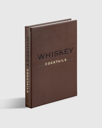 Whiskey Cocktails Leather Bound Book - One Size / No Color