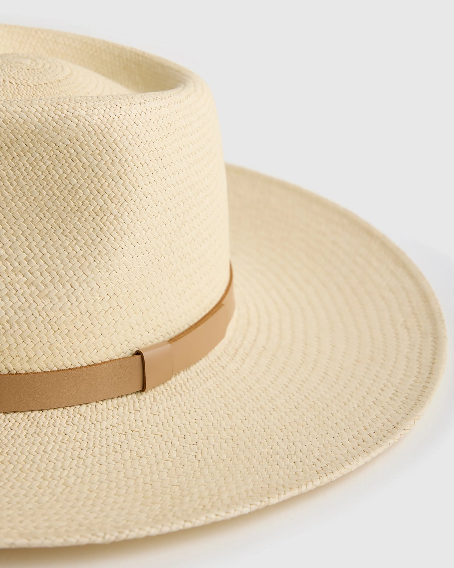 Toquilla Straw Wide Brim Panama Hat - S / Natural