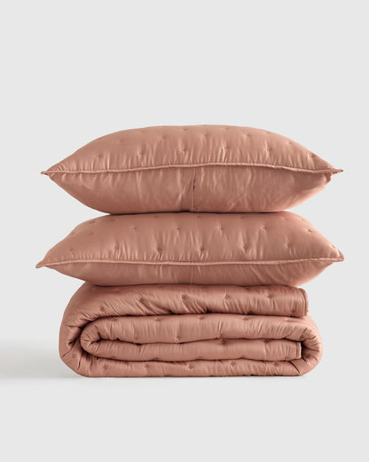 Bamboo Dream Quilt Set - Twin / Sage