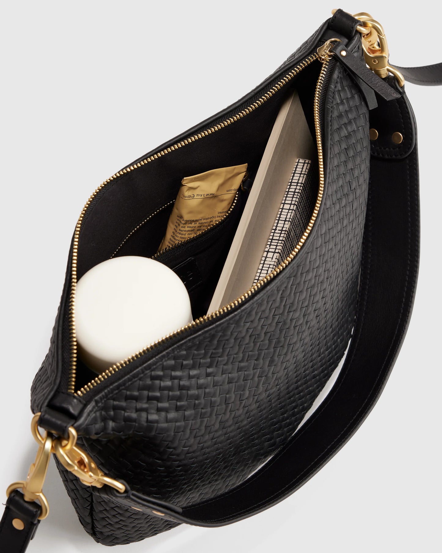 Sloane Handwoven Shoulder Bag - One Size / Cognac