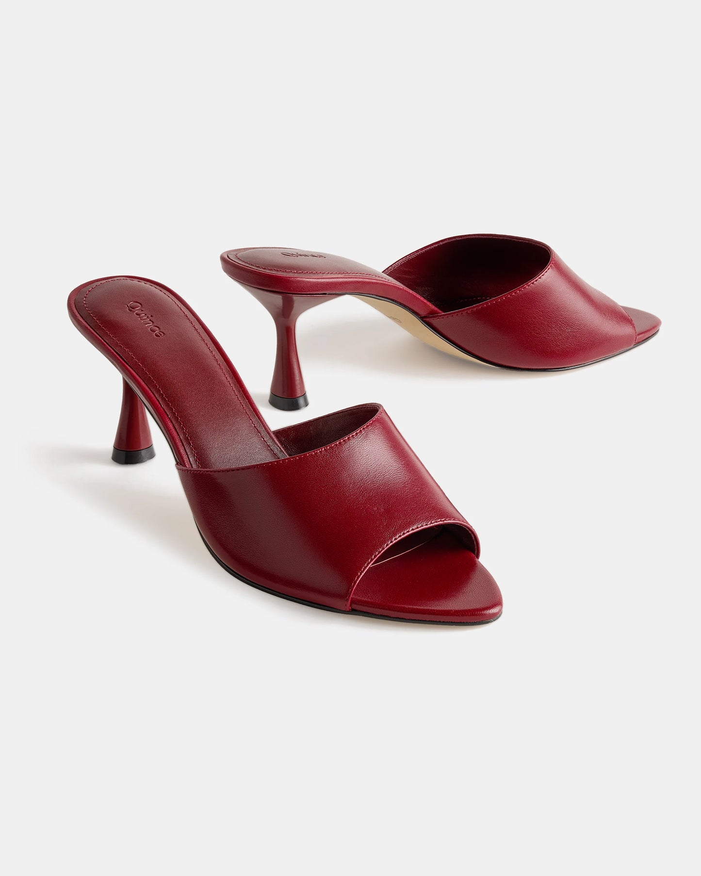 Italian Leather 65mm Stiletto Mule - 5 / Black