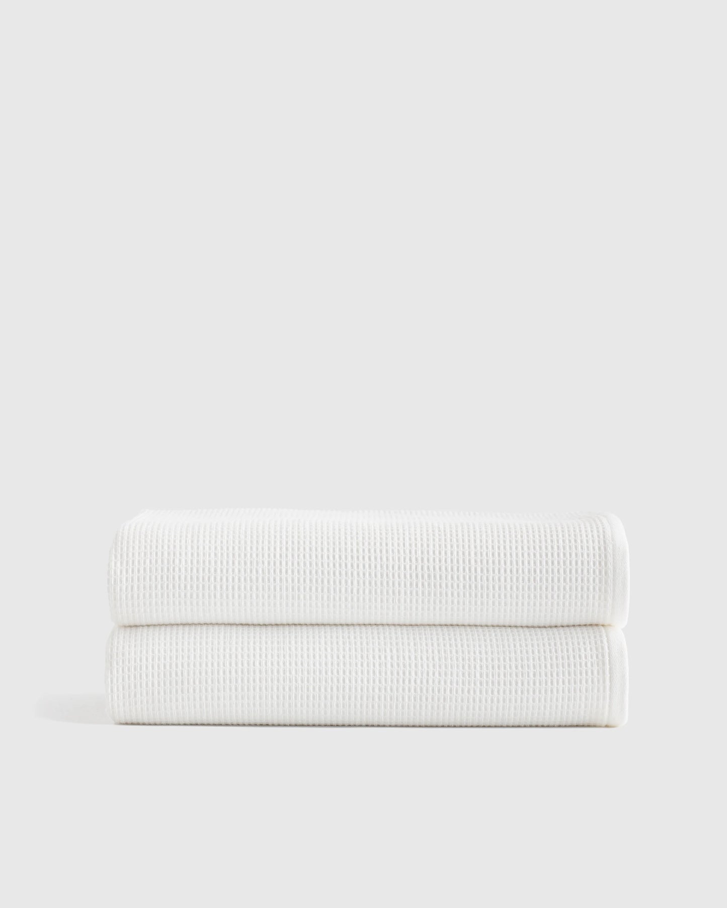 Turkish Waffle Terry Bath Sheet (Set of 2) - One Size / Ivory