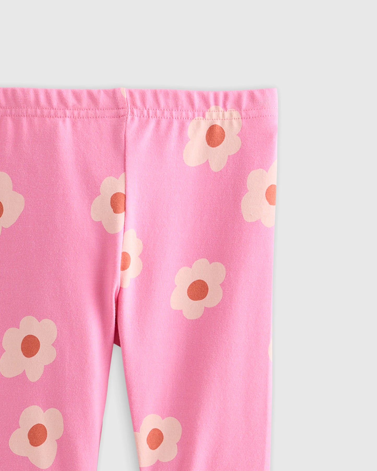 Organic Cotton Leggings - 12-18M / Bright Blush