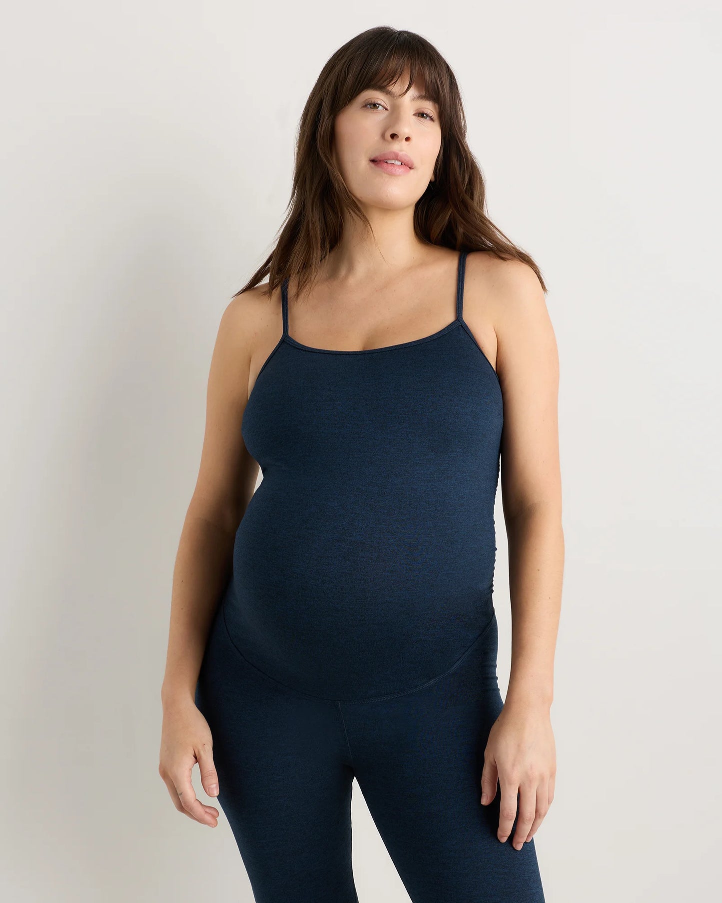 Ultra-Soft Maternity Jumpsuit - XS / Heather Black