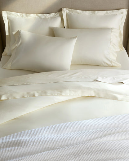 Signature Giza Cotton Sateen Duvet Cover - Twin / Light Grey