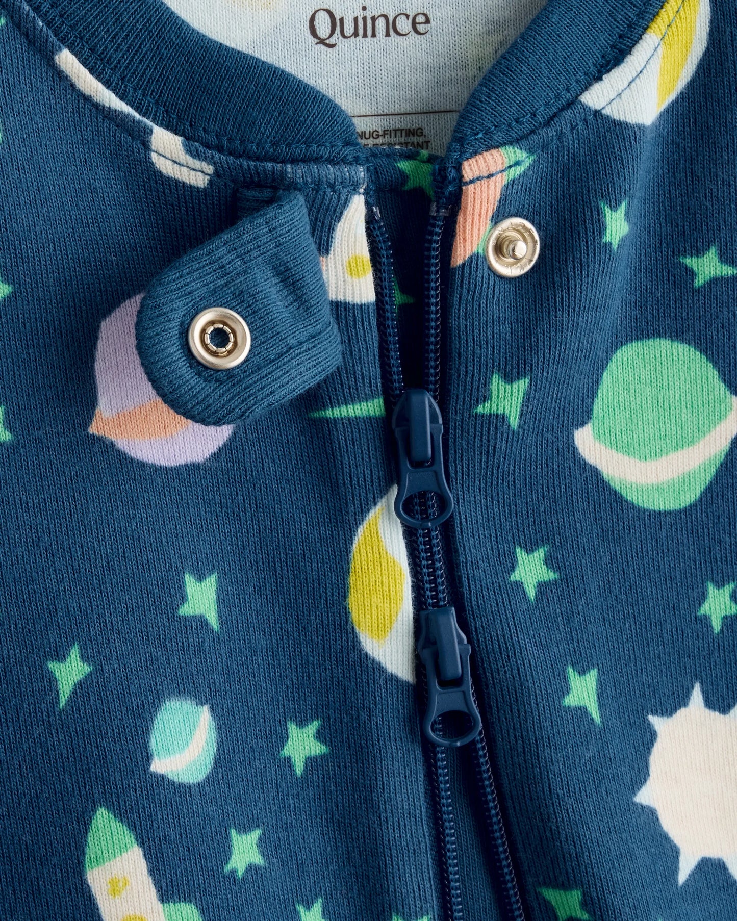 100% Organic Cotton Shortie Onesie Pajama - 0-3M / Animal Faces