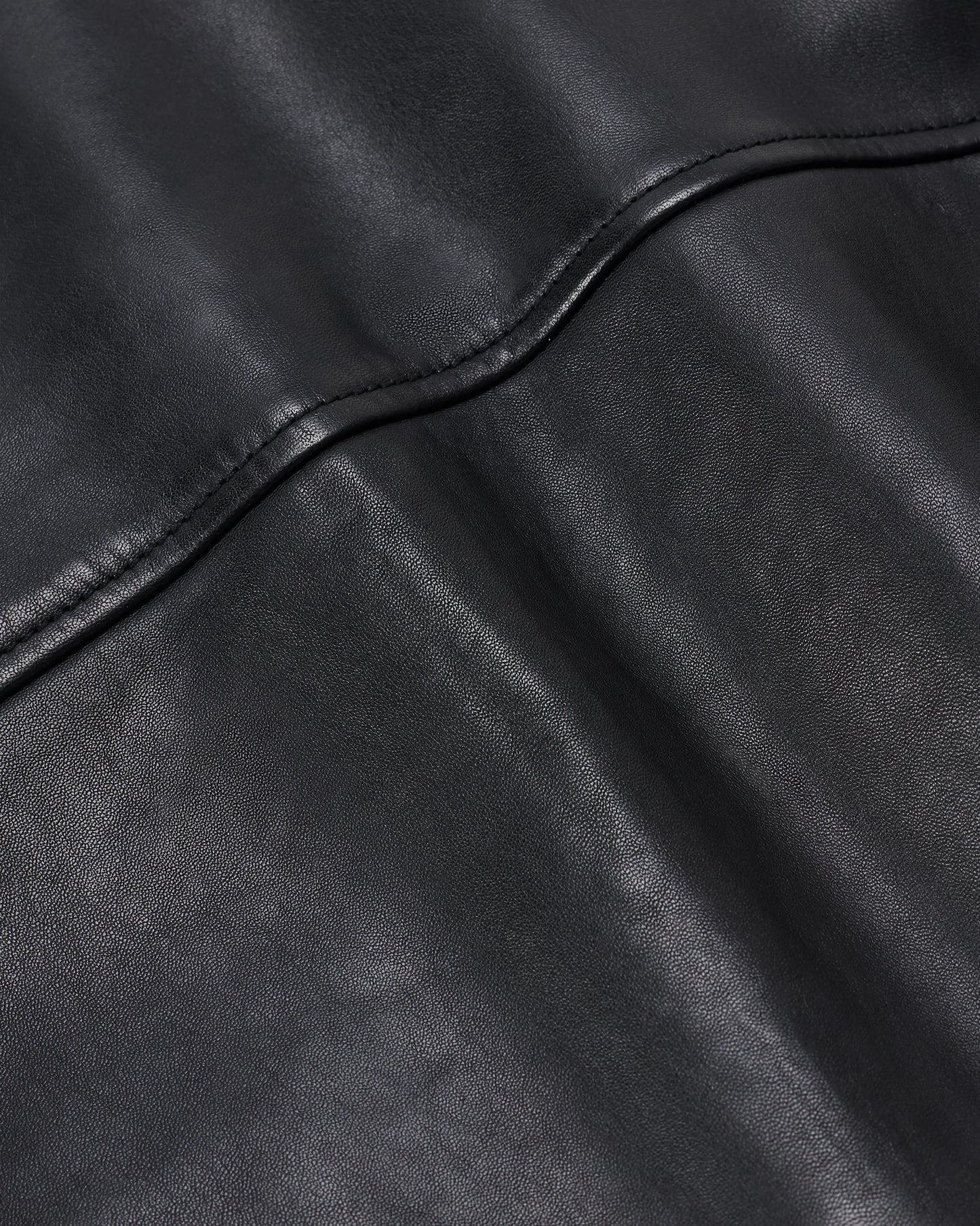 100% Leather Cropped Jacket - XS / Rich Brown