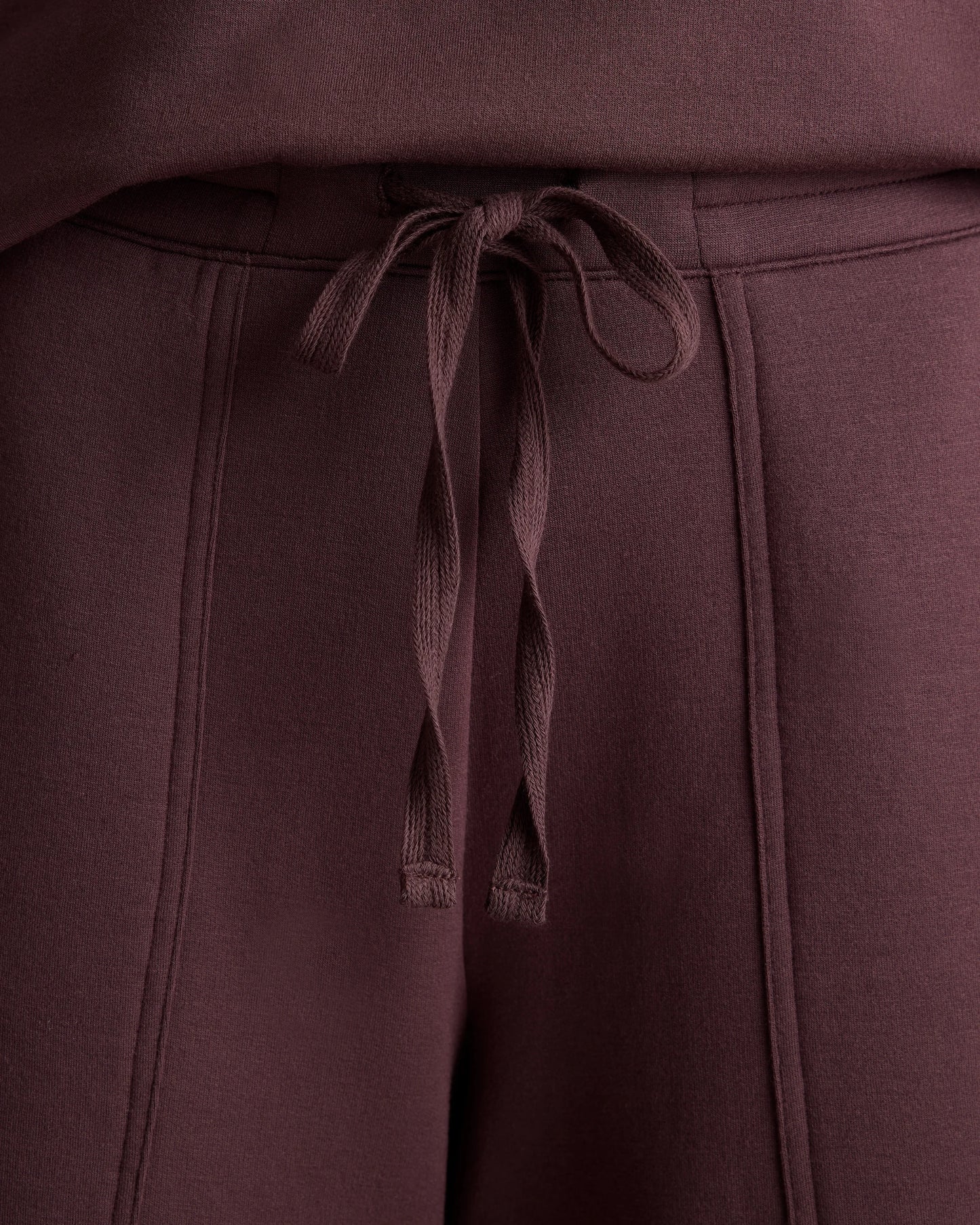 SuperSoft Fleece Cropped Wide Leg Pants - XS / Dried Fig