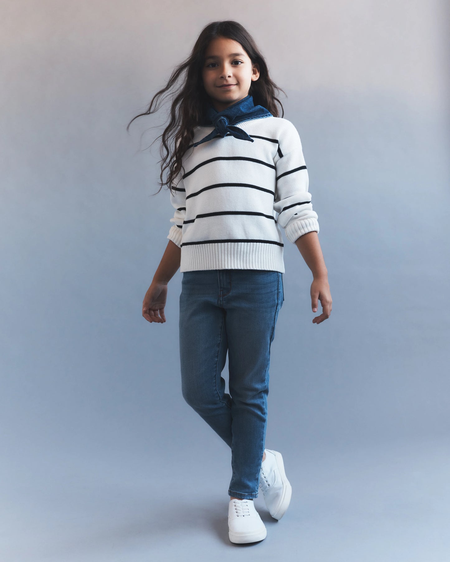 Girls Stretch Skinny Jeans - 6 / Medium Wash