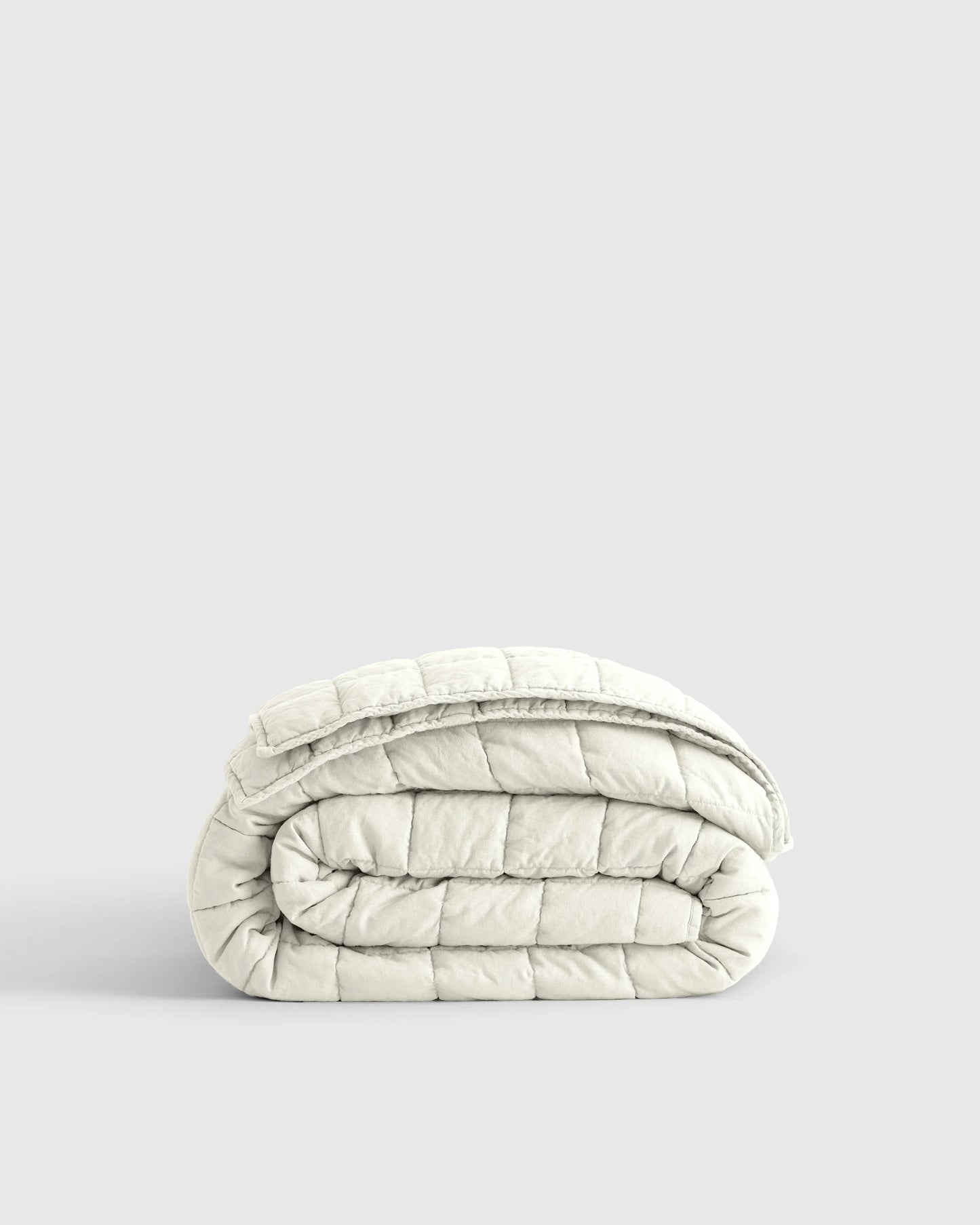 European Linen Box Quilt - Twin / Dusty Mauve