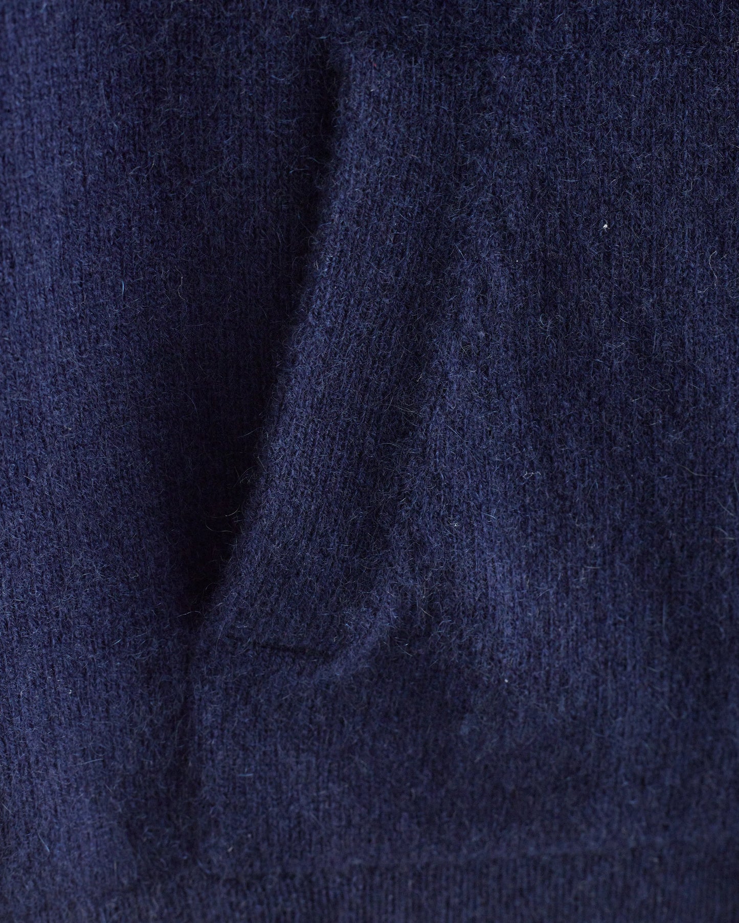 Washable Cashmere Full Zip Hoodie - 3-6M / True Navy