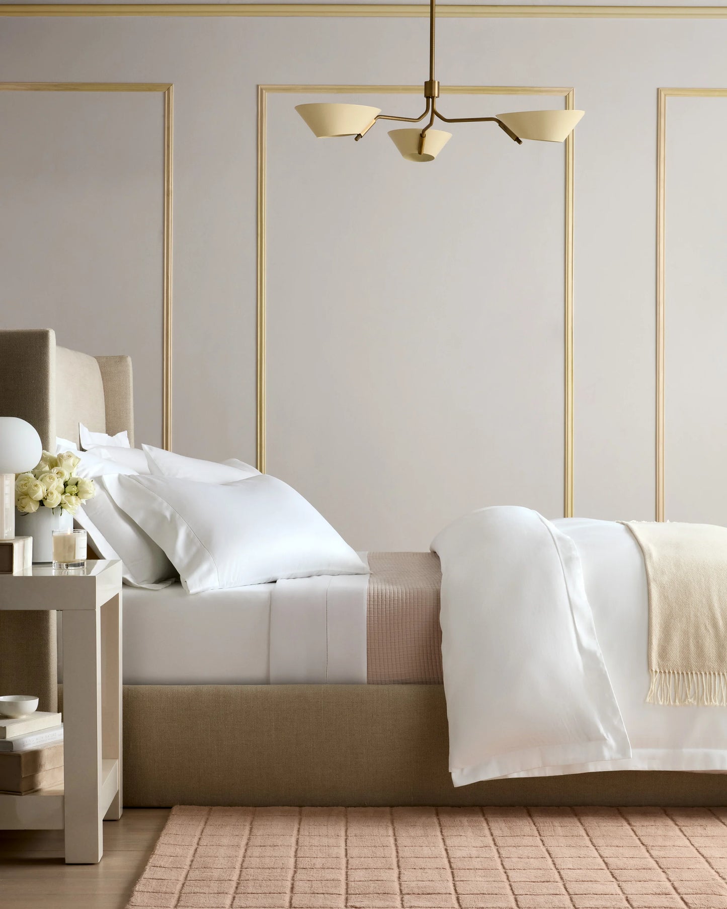 Signature Giza Cotton Sateen Duvet Cover Set - Twin / Sand
